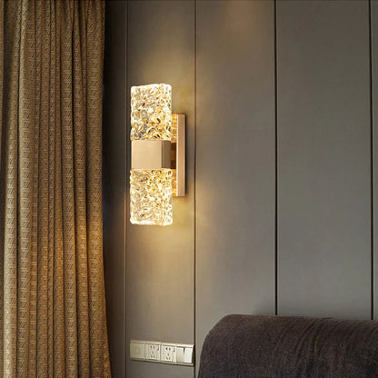 Clara Crossover Crystal Sconce