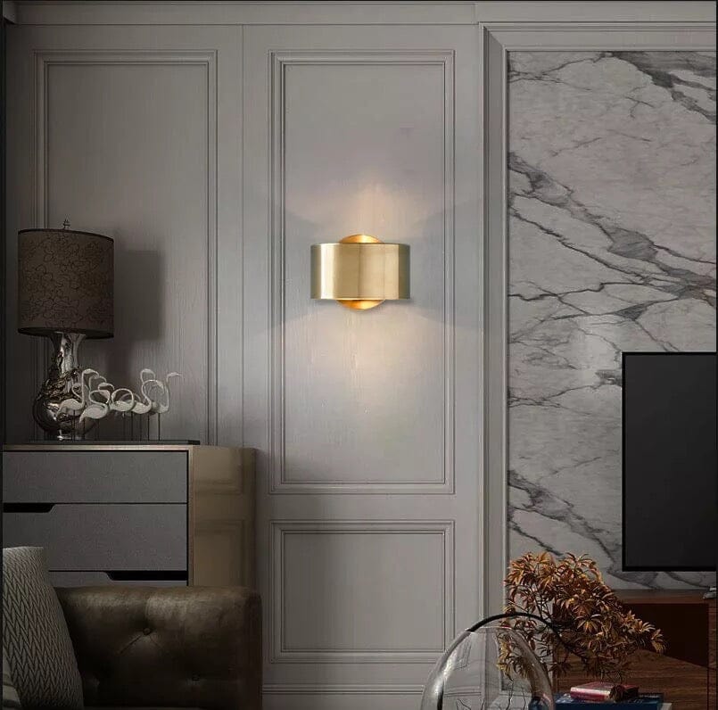 Amélie Golden Ring Wandleuchte mit modernem nordischem Design