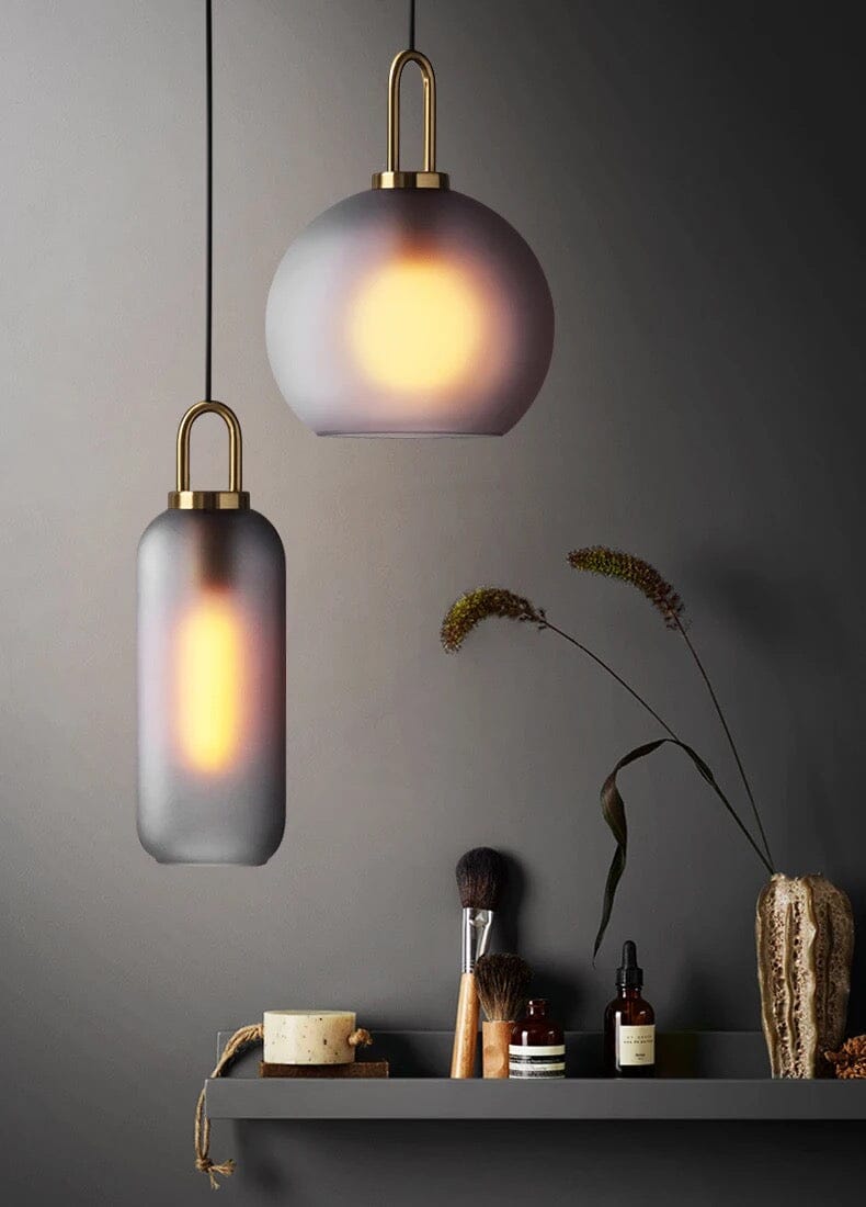 Isabelle Zylindrische Glas-Pendelleuchte