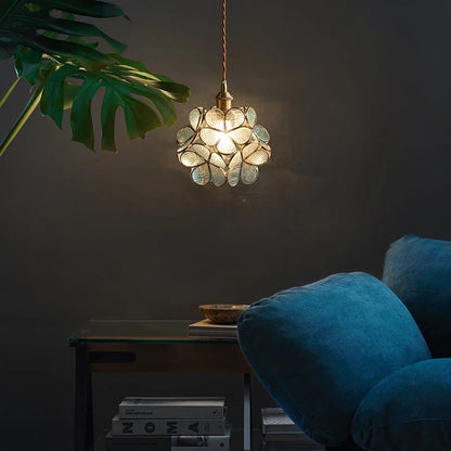 Clara Flower Glass Pendant Light