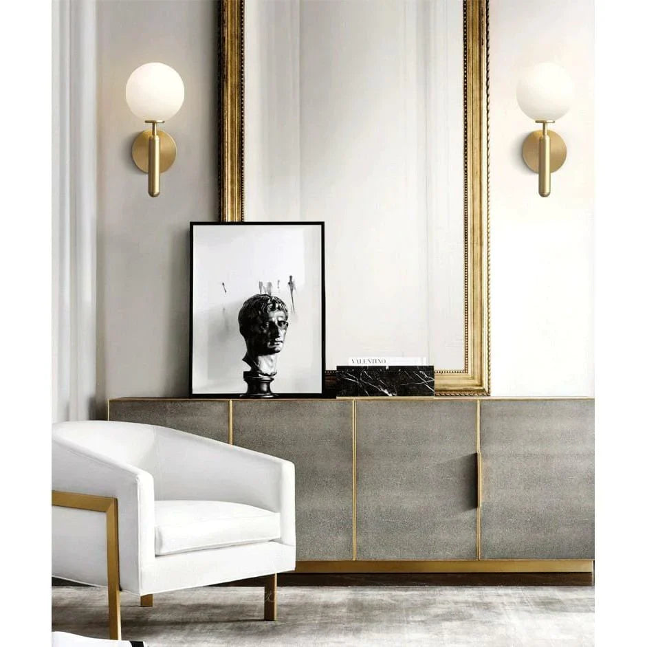 Isabella Modern Glass & Metal Sconce