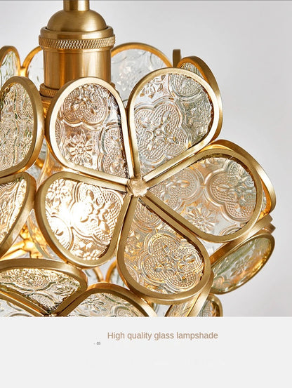 Clara Flower Glass Pendant Light