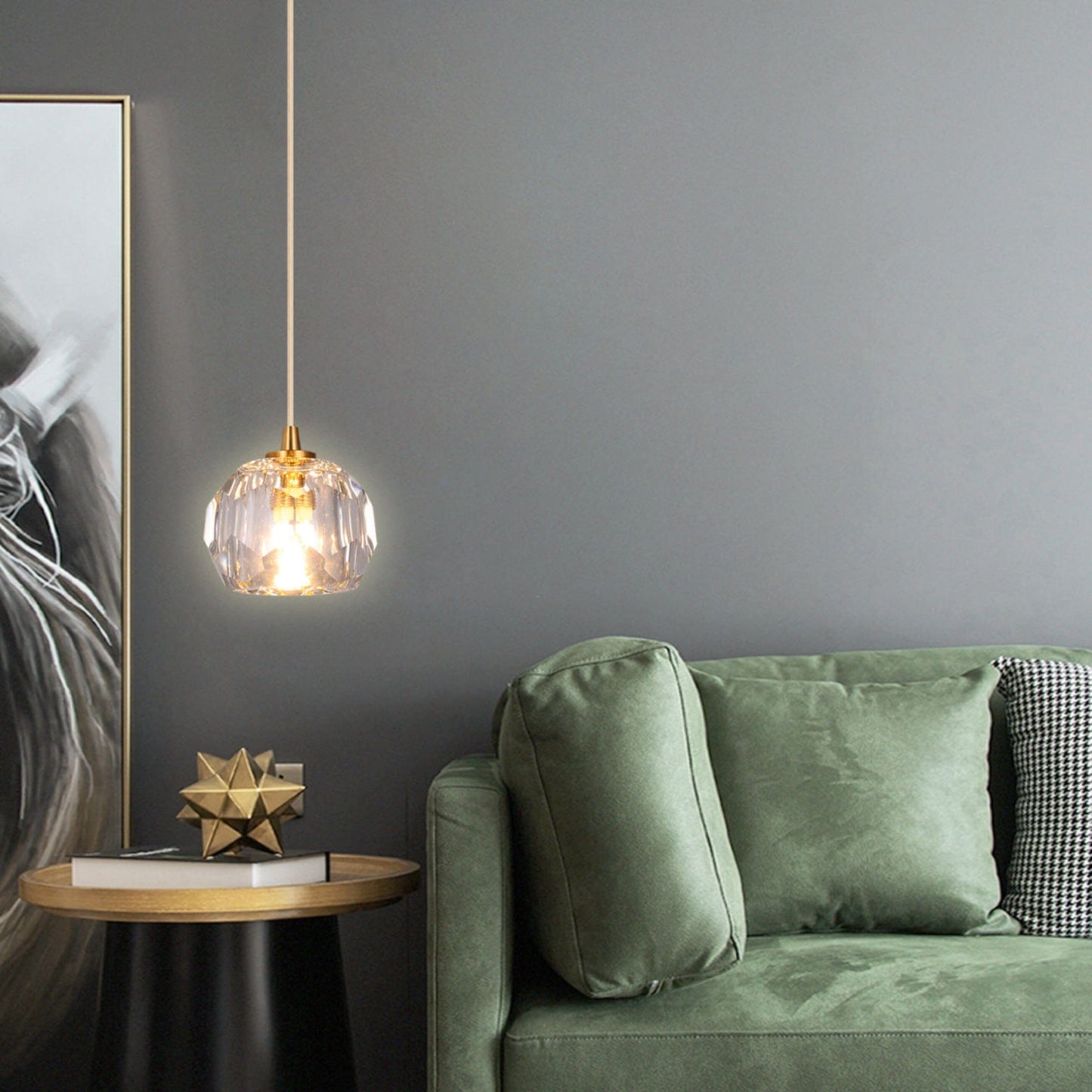 Clara Crystal Charm Pendant Light