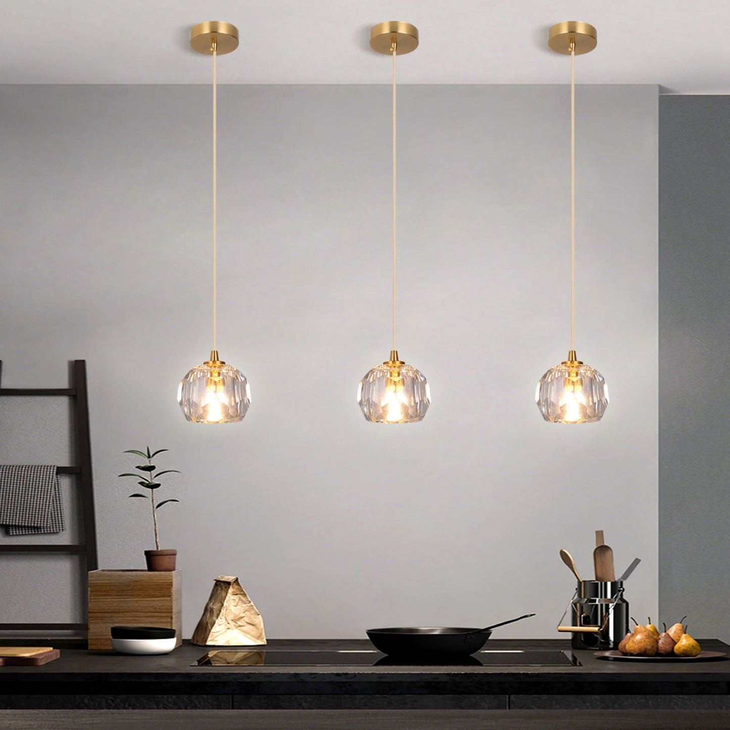 Clara Crystal Charm Pendant Light