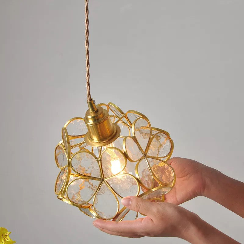Clara Flower Glass Pendant Light