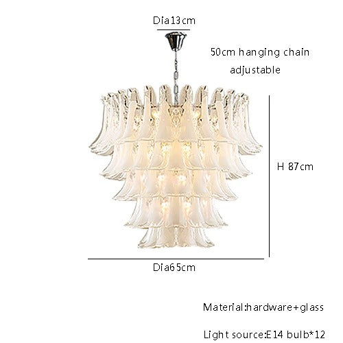 Camille Glas-Anhänger mit modellierten Blütenblättern