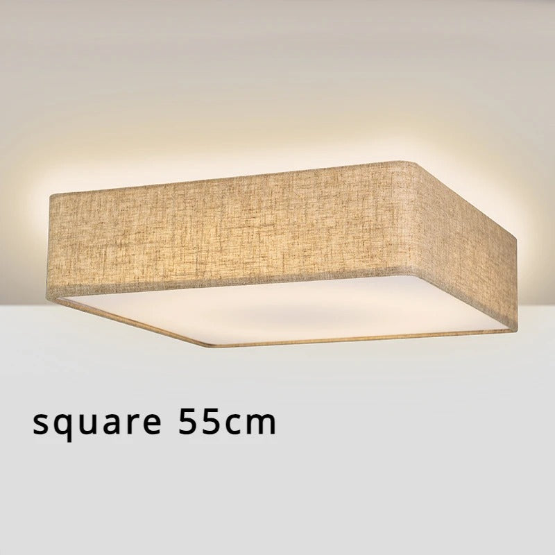 Amélie Minimalist Fabric Drum Ceiling Light
