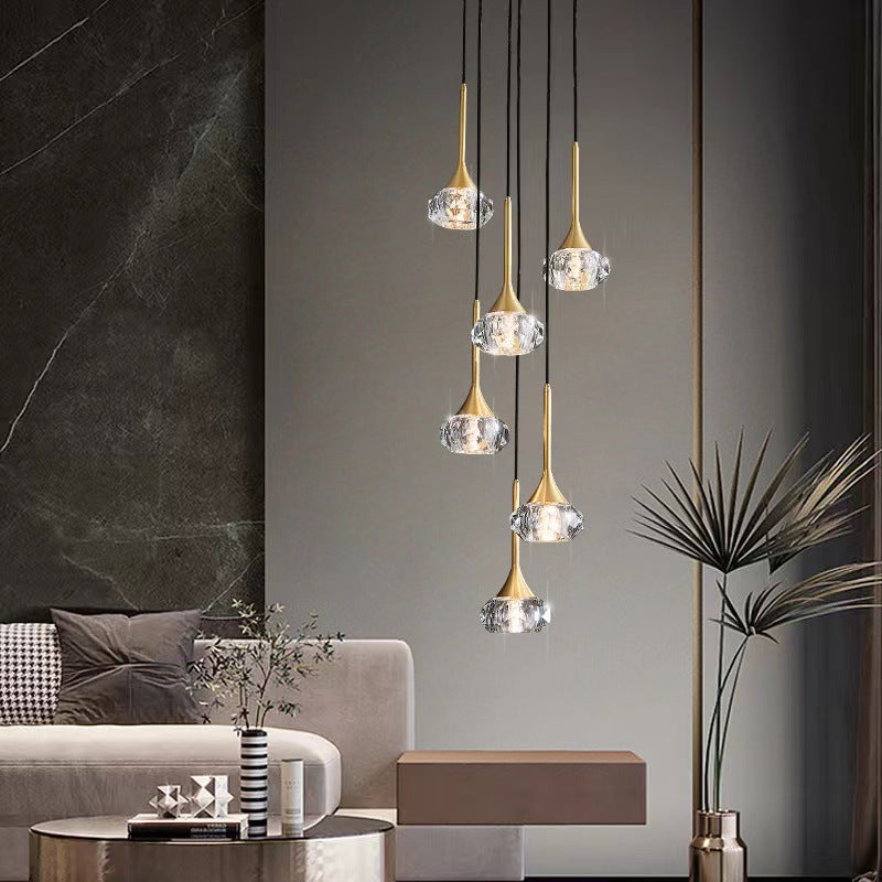 Béatrice Tear-drop Crystal Pendant Light