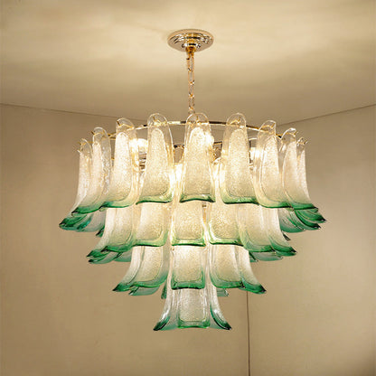 Chloe Emerald Crystal Leaf Pendant Light