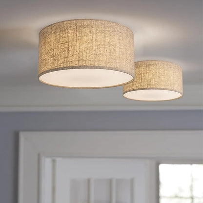 Amélie Minimalist Fabric Drum Ceiling Light