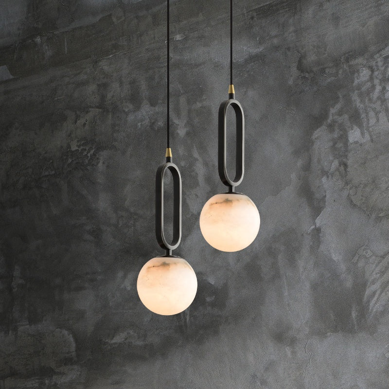 Penelope Marble Ball Pendant Light