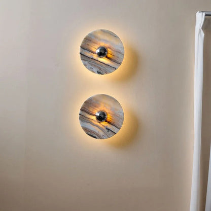 Camille Orbicular Marble Sconce