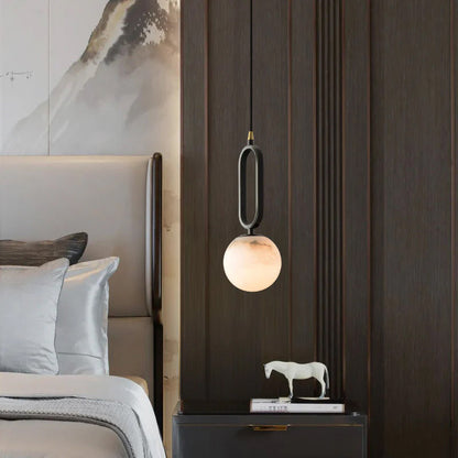 Penelope Marble Ball Pendant Light