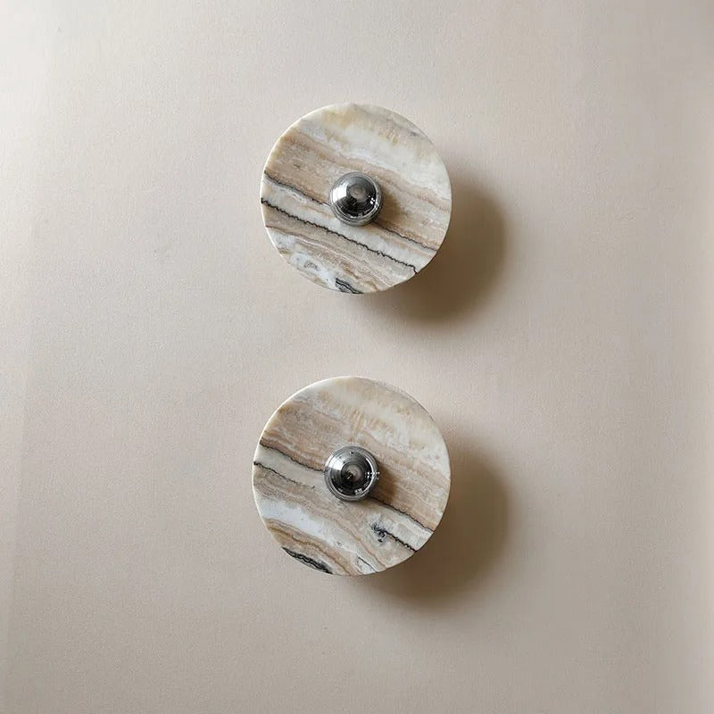 Camille Orbicular Marble Sconce