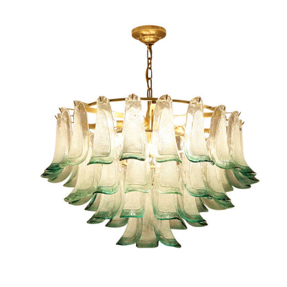 Chloe Emerald Crystal Leaf Pendant Light