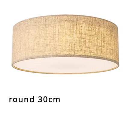 Amélie Minimalist Fabric Drum Ceiling Light