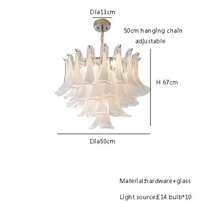 Camille Glas-Anhänger mit modellierten Blütenblättern