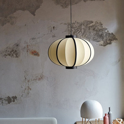 Amélie Minimalistische Textil-Metall-Pendelleuchte Modernes Sanftes Licht Design