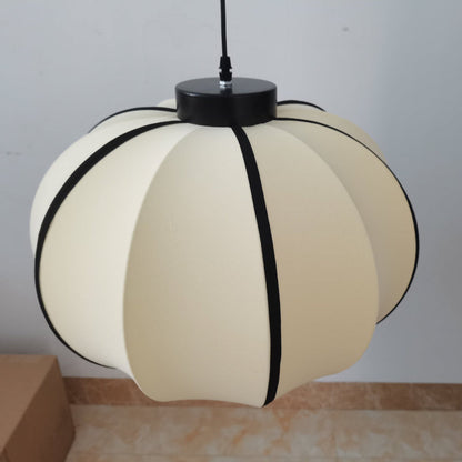 Amélie Minimalistische Textil-Metall-Pendelleuchte Modernes Sanftes Licht Design