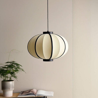 Amélie Minimalistische Textil-Metall-Pendelleuchte Modernes Sanftes Licht Design