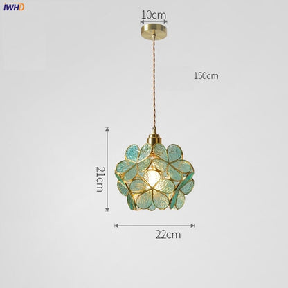 Clara Flower Glass Pendant Light