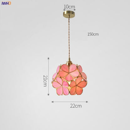 Clara Flower Glass Pendant Light