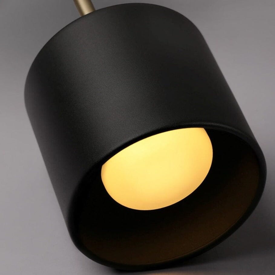 Auriane Acryl-Hängeleuchte mit Schwarz-Gold-Finish