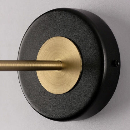 Auriane Acryl-Hängeleuchte mit Schwarz-Gold-Finish