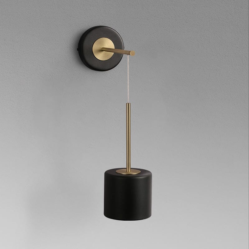 Auriane Acryl-Hängeleuchte mit Schwarz-Gold-Finish