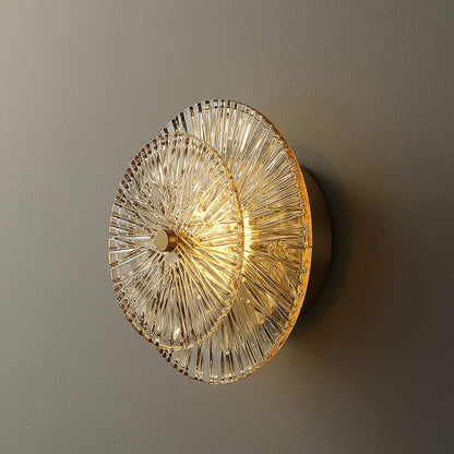 Elodie Glass Wall Light with Post Modern Gold Finish