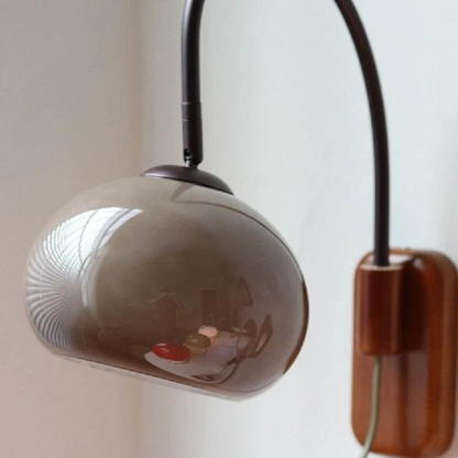 Élise Retro Glass Stone Plug-in Wall Lamp
