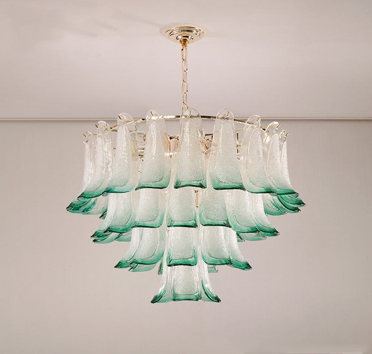 Chloe Emerald Crystal Leaf Pendant Light