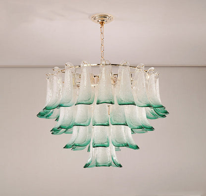 Chloe Emerald Crystal Leaf Pendant Light